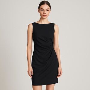theory ruched sheath dress Theory Jovainna Ruched Grey Dress